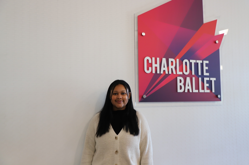 Nailah Etherly Photo of Nailah Etherly and Charlotte Ballet logo